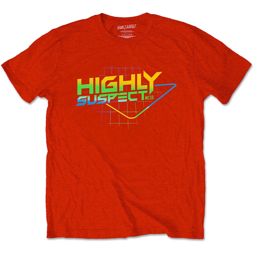 Highly Suspect - Gradient Type Heren Tshirt - Rood